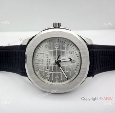 Best Quality Replica Patek Philippe Aquanaut 43mm Watch Silver Arabic Dial